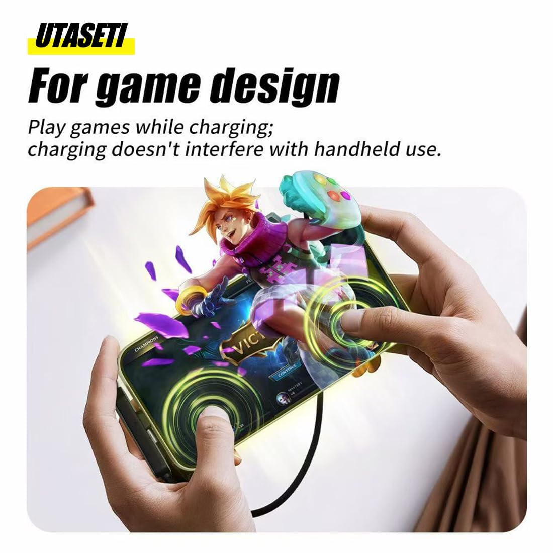 2 in 1 Invisible Holder Charger Cable